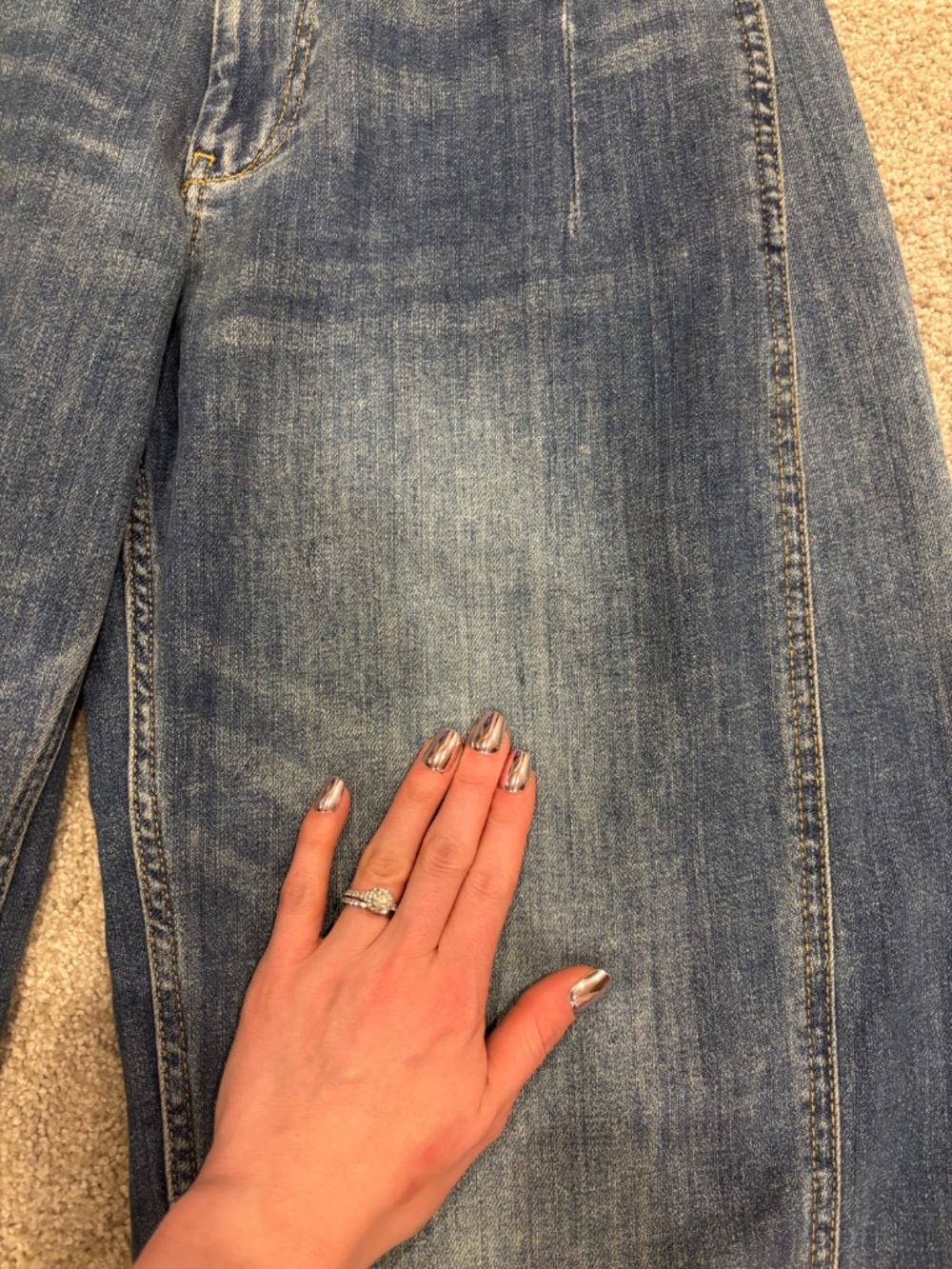 Anthropologie The Kenna Mid-Rise Heritage Barrel Jeans by Pilcro size 27 - Picture 4 of 7